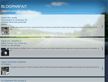 Tablet Screenshot of blogparfait.net